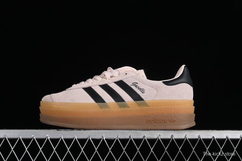 Adidas Originals Gazelle Bold IE0429 Low-Top Sneakers with Thick Sole for Casual Wear, Slip-Resistant and Durable
