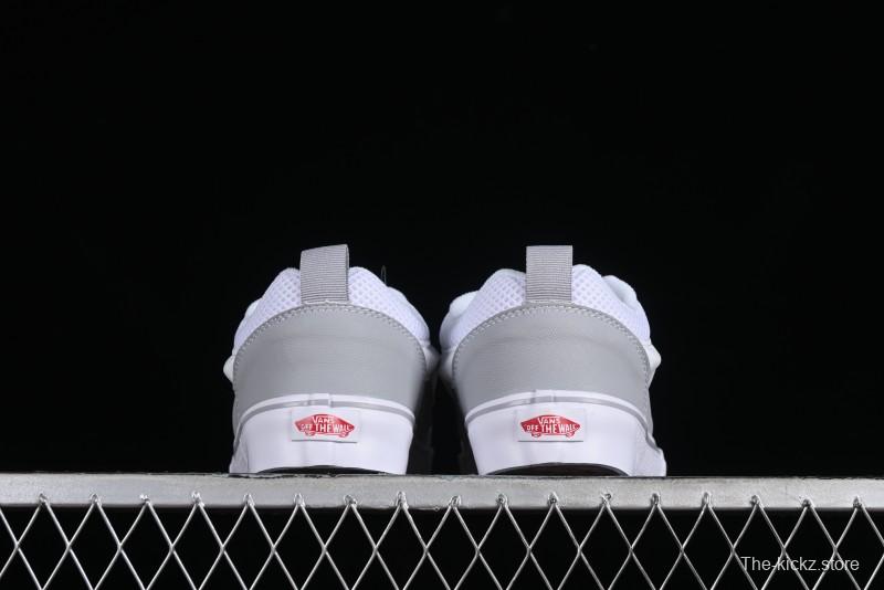 Vans Classics Knu Skool Chunky Tongue Retro Sneakers in Grey White - VN0009QCYF9