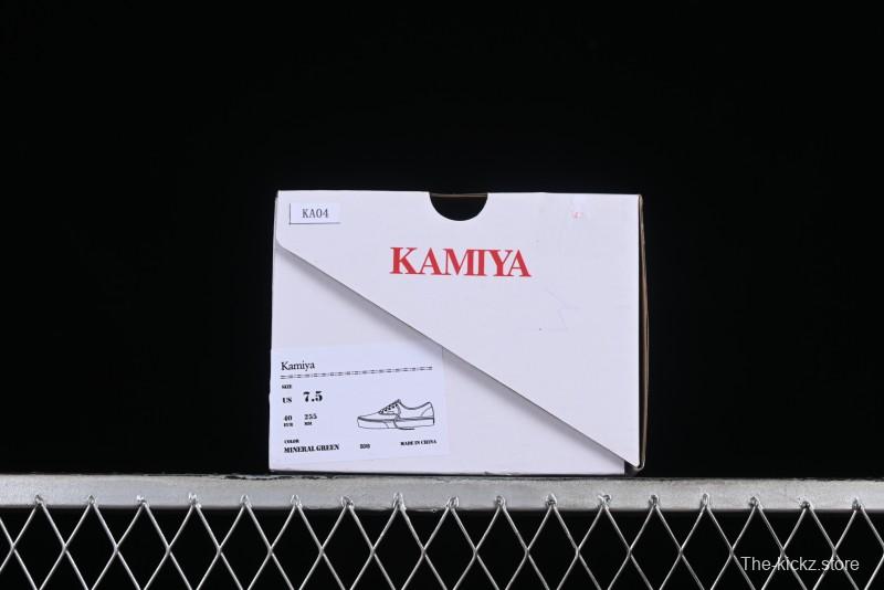 Kamiya Vulcanize Sneaker 23AW High-End Line Dissolved Yellow Canvas Shoes with Smiley Face Print Low-Top - M.C3