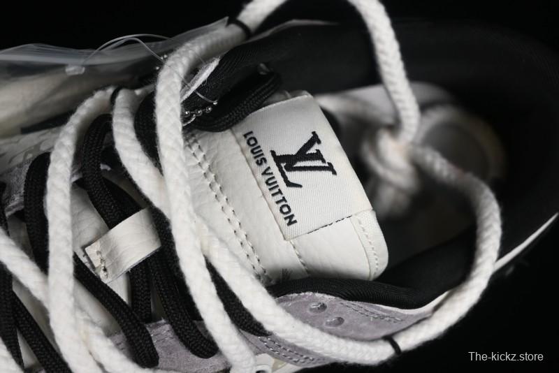 Nike SB Dunk Low LV Collaboration - Grey Pigskin Print Anniversary High-End Custom Low-Top Casual Sneakers - SJ2068-232