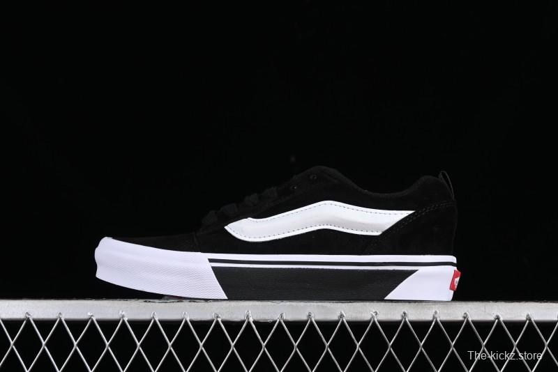 Vans Classics Knu Skool Retro Skate Shoes with Enlarged Toe and Thickened Tongue - VN0009QCWBL