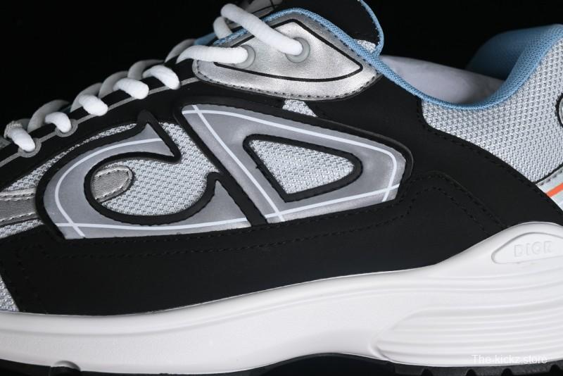 Dior B30 Sneakers with Reflective CD30 Logo and Lightweight Rubber Sole - CD30