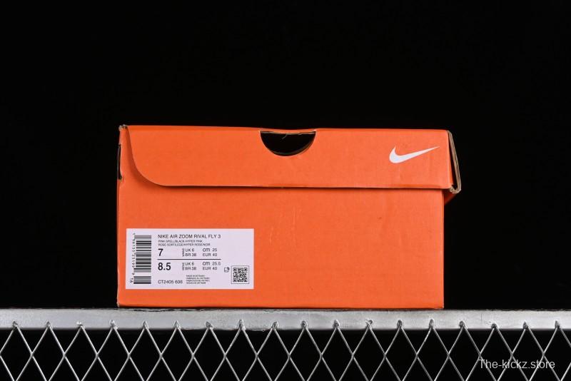 Nike Zoom Rival Fly 3 Lightweight Fabric Comfortable Cushioned Anti-Slip Low-Top Casual Running Shoes - CT2405-100