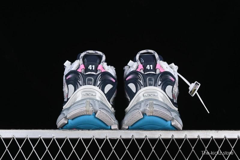 Balenciaga Runner Kith Four Color Retro Casual Sneakers - W3RMU9154