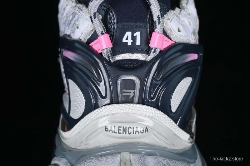 Balenciaga Runner Kith Four Color Retro Casual Sneakers - W3RMU9154