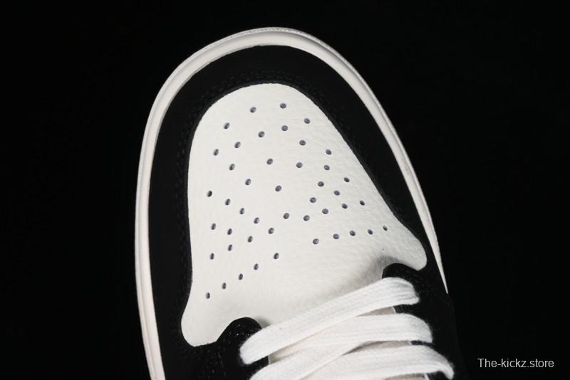 Nike Air Jordan 1 Low LV Collaboration - Black White Panda Custom Culture Casual Sneakers SJ9950-001