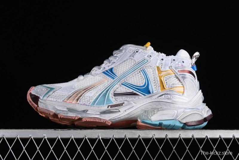 Balenciaga Runner Kith Four Color Retro Casual Sneakers - W3RBMU9754