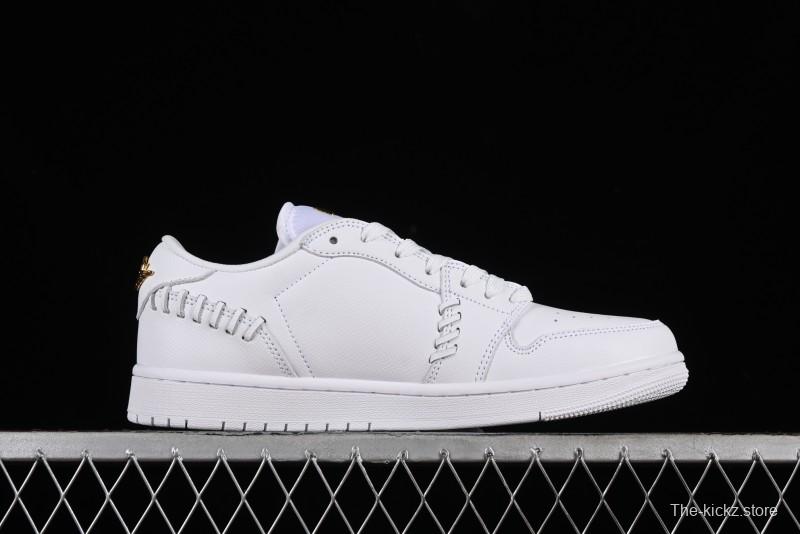 Nike Air Jordan 1 Low Method of Make Casual Sneakers in White Gold - FN5032-100