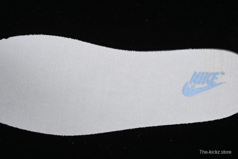 Stussy x Nike Dunk Low SB Skate Shoes in White with Light Blue Swoosh - DQ1098-380