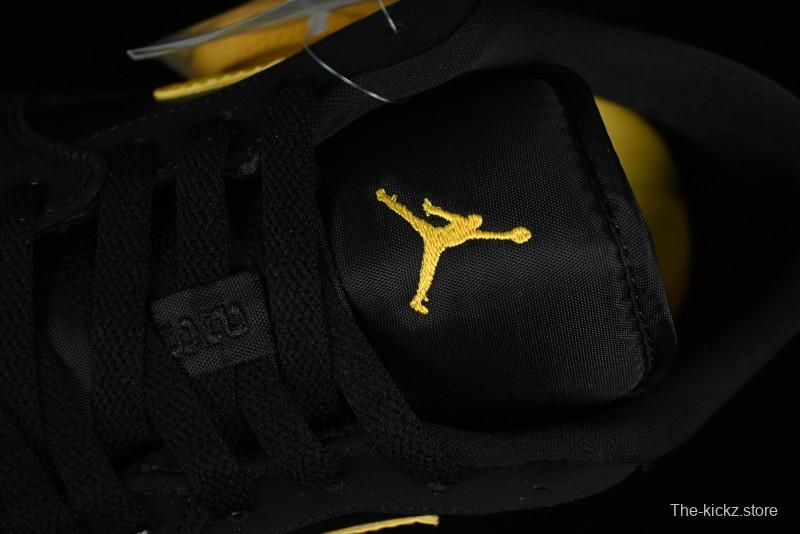 Nike Air Jordan 1 Low AJ1 Black Gold Hook Casual Sneakers - 553558-071