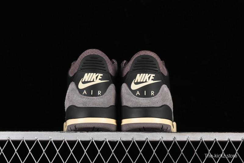 Nike A Ma Maniere x Air Jordan 3 Retro Black Sneakers - FZ4811-001