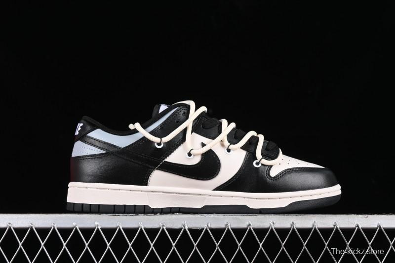 Nike Dunk Low Speed & Fury Distressed Oxidized Metal Punk SB Strap Low-Top Casual Sneakers - DD1391-100