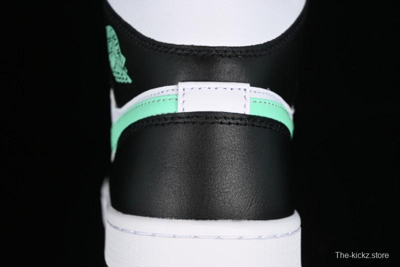 Nike Air Jordan 1 Mid AJ1 White Black Green Culture Casual Sneakers - DQ8426-103