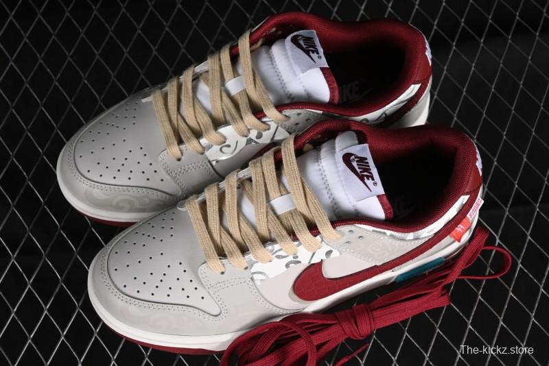 Nike Dunk Low Panda Prank CNY Year of the Dragon Limited Edition Team Red SB Low Top Casual Skate Shoes - DD1391-601