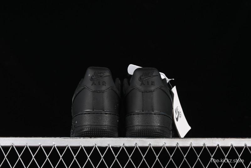 Nike Air Force 1 '07 Low Graffiti Black Silver Anime Hand-Painted Casual Sneakers - CW2288-012