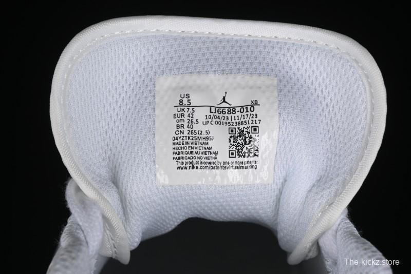 Nike Air Jordan 1 AJ1 Dior Collaboration - White Black Custom Low Top Retro Basketball Shoes - LJ6688-010