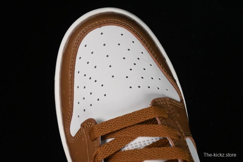 Nike Dunk Low LX SB Casual Skate Shoes in Brown Ostrich - FJ2260-001