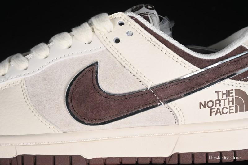 Nike SB Dunk Low The North Face Collaboration Anniversary Edition Premium Custom Low-Top Casual Skate Shoes - DQ1098-515