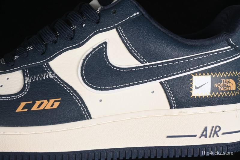 Nike Air Force 1 '07 Low The North Face x CDG Dark Blue Casual Sneakers - KK1988-014