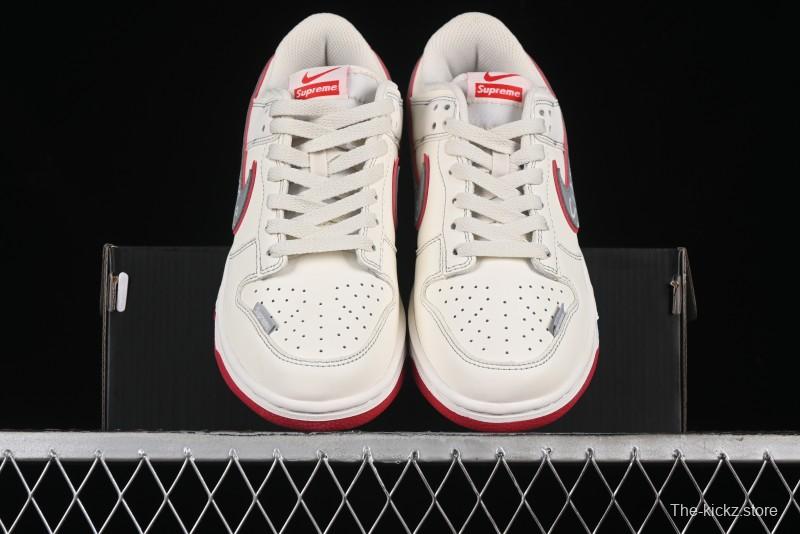 Nike SB Dunk Low SUP Collaboration - Signature Grey Check Anniversary High-End Custom Low-Top Casual Skate Shoes DJ2024-030