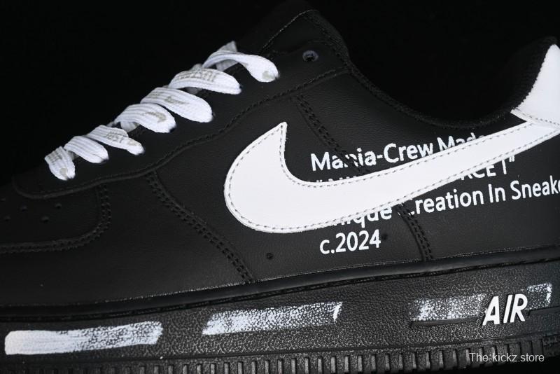 Nike Air Force 1 '07 Low Graffiti White Black Casual Sneakers - CW2288-017