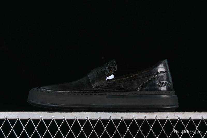 ECCO London Series 2024 New Leather Business Driving Loafers - 63663701001