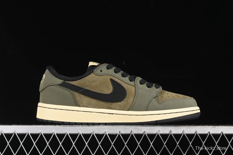 Nike Travis Scott x Fragment Design x Air Jordan 1 Low OG SP AJ1 Sneakers - CH6336-007