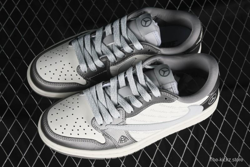 Nike Travis Scott x Fragment Design x Air Jordan 1 Low OG SP AJ1 Culture Casual Sneakers - AG3702-802