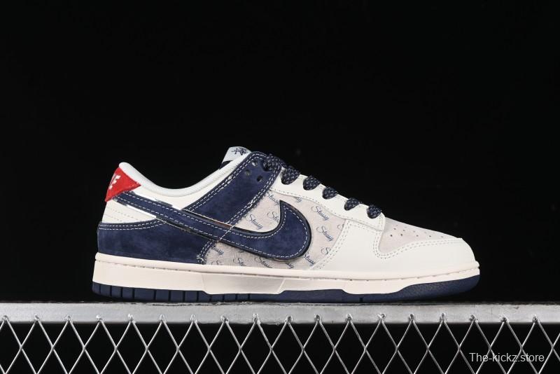 Nike SB Dunk Low Stussy Anniversary Edition Custom Premium Low-Top Skateboarding Shoes - XX2025-609