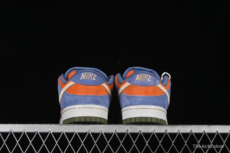 Nike SB Dunk Low Light Carbon/Monarch Maillard Style Low-Top Casual Skate Shoes - HF3063-002