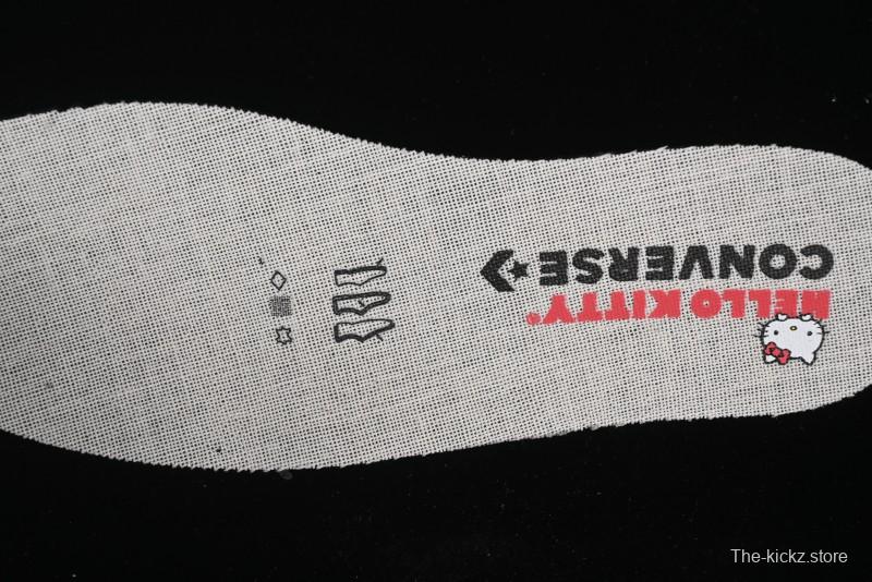 Converse One Star Hello Kitty Collaboration Low Top Casual Sneakers with Embroidered Bow - 362941C