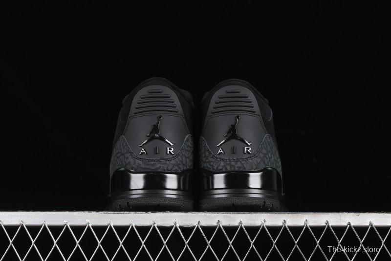 Nike Air Jordan 3 Retro Basketball Shoes Midnight Black - CT8532-001
