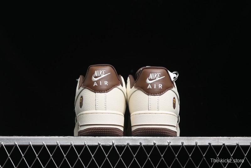 Nike Air Force 1 Low Bape Collaboration - Beige Camo Casual Sneakers - KK1988-019