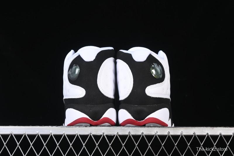 Nike Air Jordan 13 Retro Basketball Shoes in Black/White - 414571-104