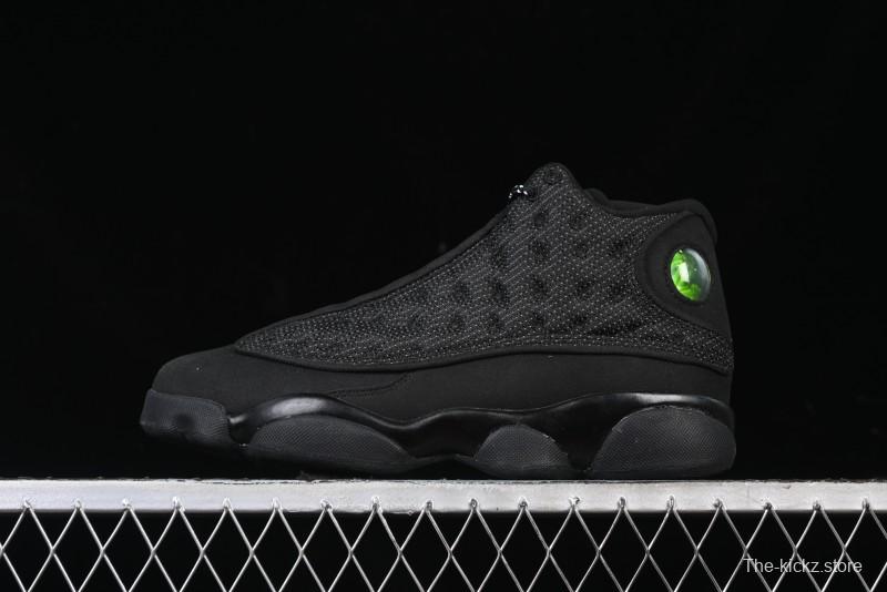 Nike Air Jordan 13 Retro Basketball Shoes with Original 3D Holographic Cat Eye and Carbon Fiber - 414571-011