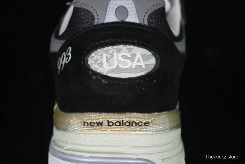 New Balance Made In USA M993 Series Classic Retro Casual Running Shoes - MR993BK