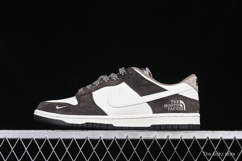Nike SB Dunk Low The North Face Collaboration Black Brown Anniversary High-End Custom Low-Top Casual Skate Shoes - DJ2024-058