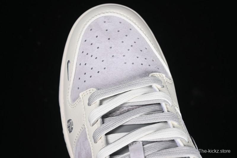 Nike SB Dunk Low The North Face Year of the Snake Light Grey Hook Anniversary Custom Low-Top Casual Skate Shoes - DM6868-007