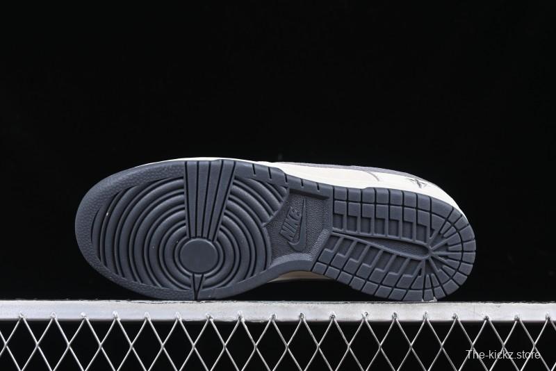 Nike SB Dunk Low Chrome Hearts Collaboration Cross Print Grey Swoosh Anniversary Custom Low-Top Casual Sneakers - DJ2024-064