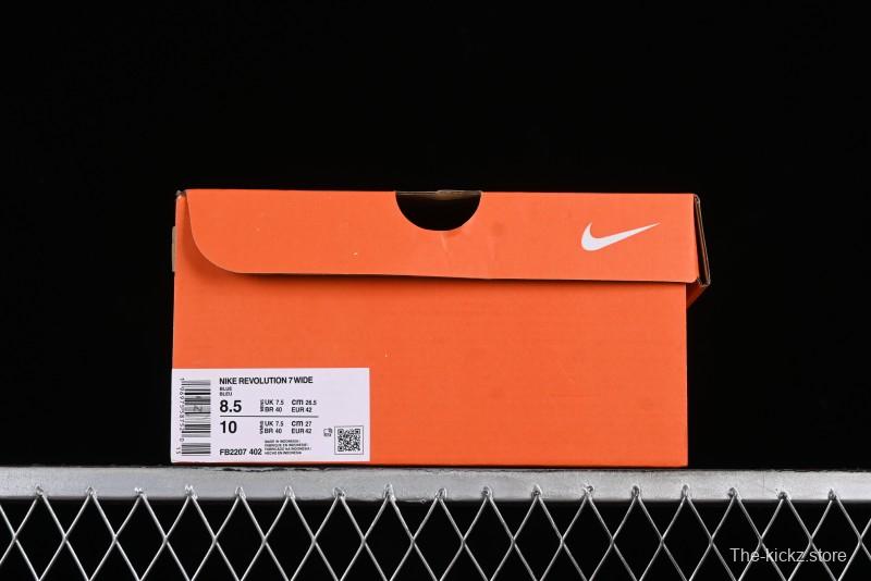 Nike Revolution 7 Wide Low-Top Running Shoes with Breathable Mesh and Durable Cushioning - FB2207-402