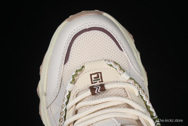 Fila Fusion Retro Mars Running Shoes with Lace-Up Design and Cushioned EVA Midsole - F12W432101FTP