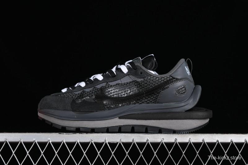 Nike Sacai VaporWaffle 3.0 Deconstructed Sneakers with Overlapping Swoosh and Double Tongue - CV1363-105