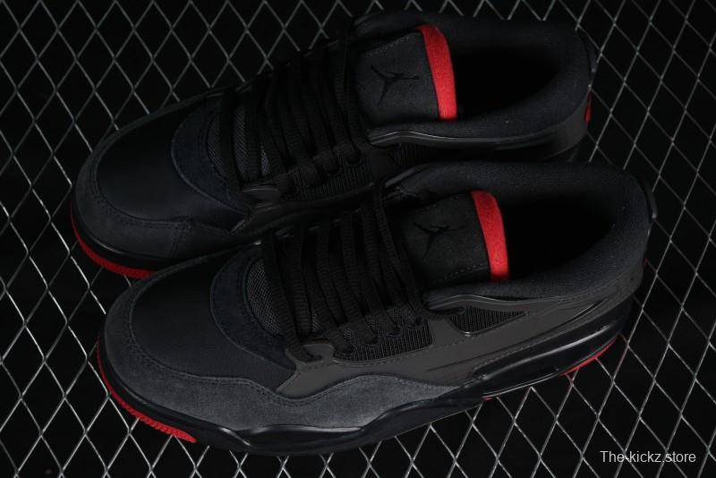 Nike Air Jordan 4 Remastered Sneakers with Textile Mesh, Leather and Suede Upper - FQ7939-060