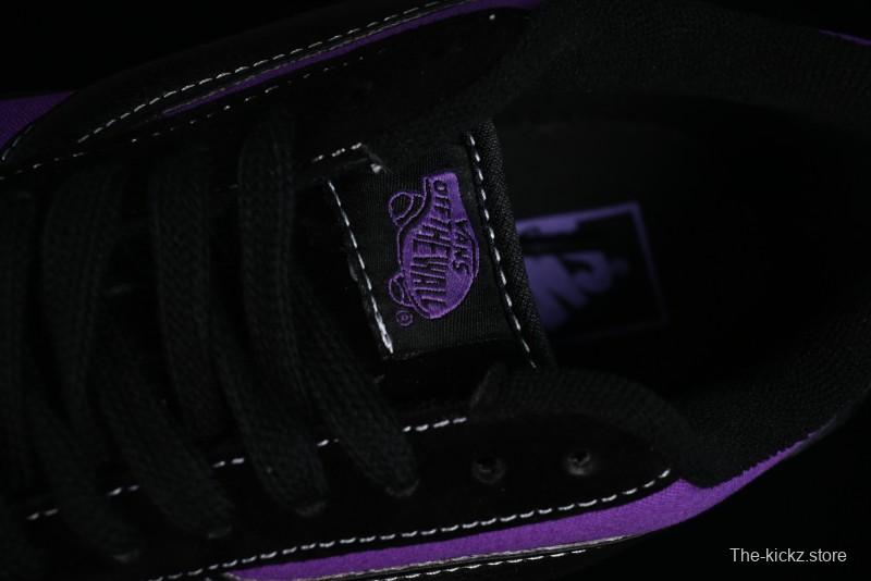Vans Classics Knu Skool Black Purple Slip-On Shoes - VN0009QCSWE