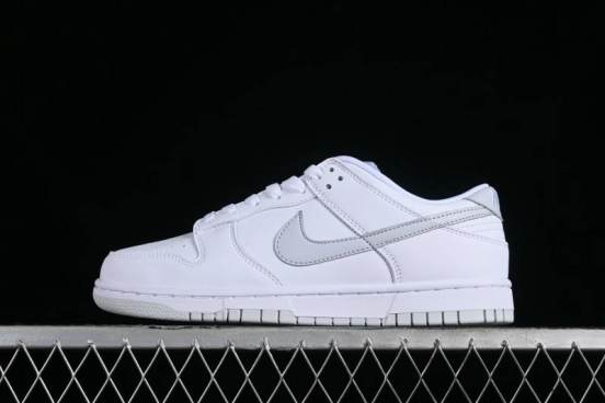 Nike SB Dunk Low All-White Low-Top Casual Skate Shoes - DV0831-101
