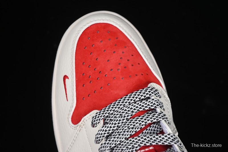 Nike Air Jordan 1 Low Supreme Collaboration Year of the Snake Limited Edition Retro Basketball Shoes - FC1688-203