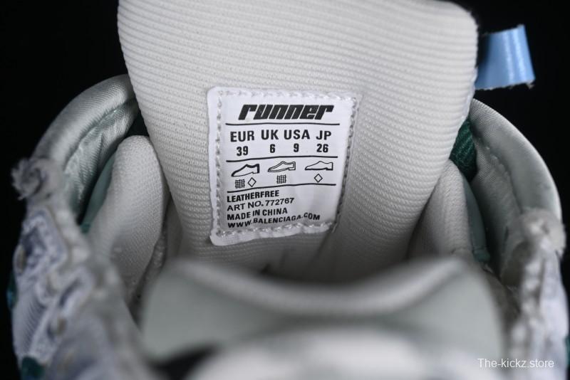 Balenciaga Runner Kith Four Color Retro Casual Shoes - W3RMU9034