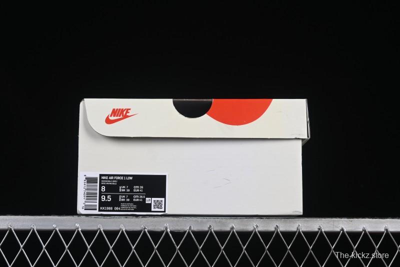 Nike Air Force 1 '07 Low UN Retro Gray Casual Sneakers with Full-Length Air Cushion - KK1988-064