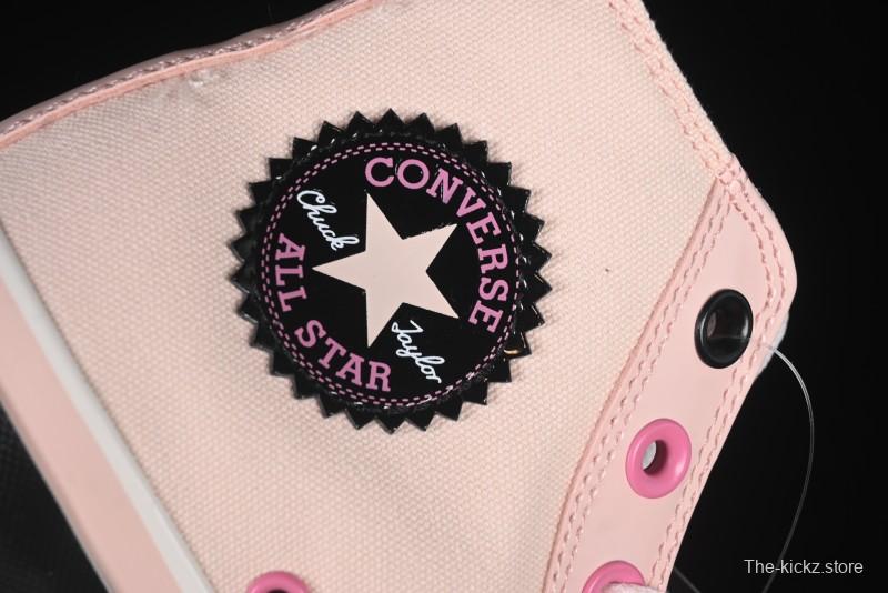 Converse Chuck 70 High Top Platform Sneakers in Pink Color Block Design - A14825C