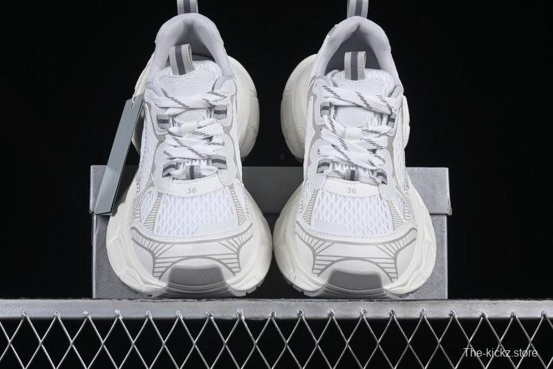 GG-CC Casual Running Shoes with Irregular Design for Trendy Look - 5509 White